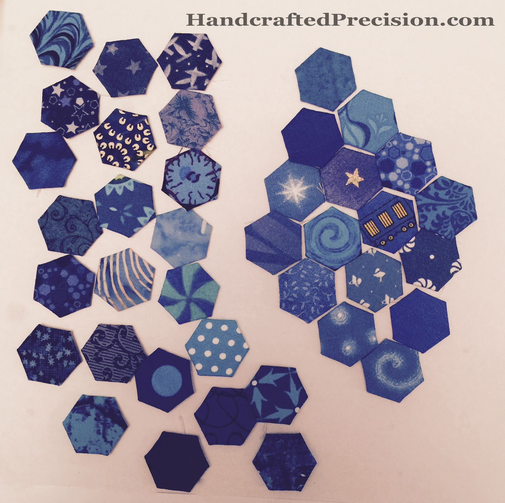 Medium Blue Hexagon Diamond HP