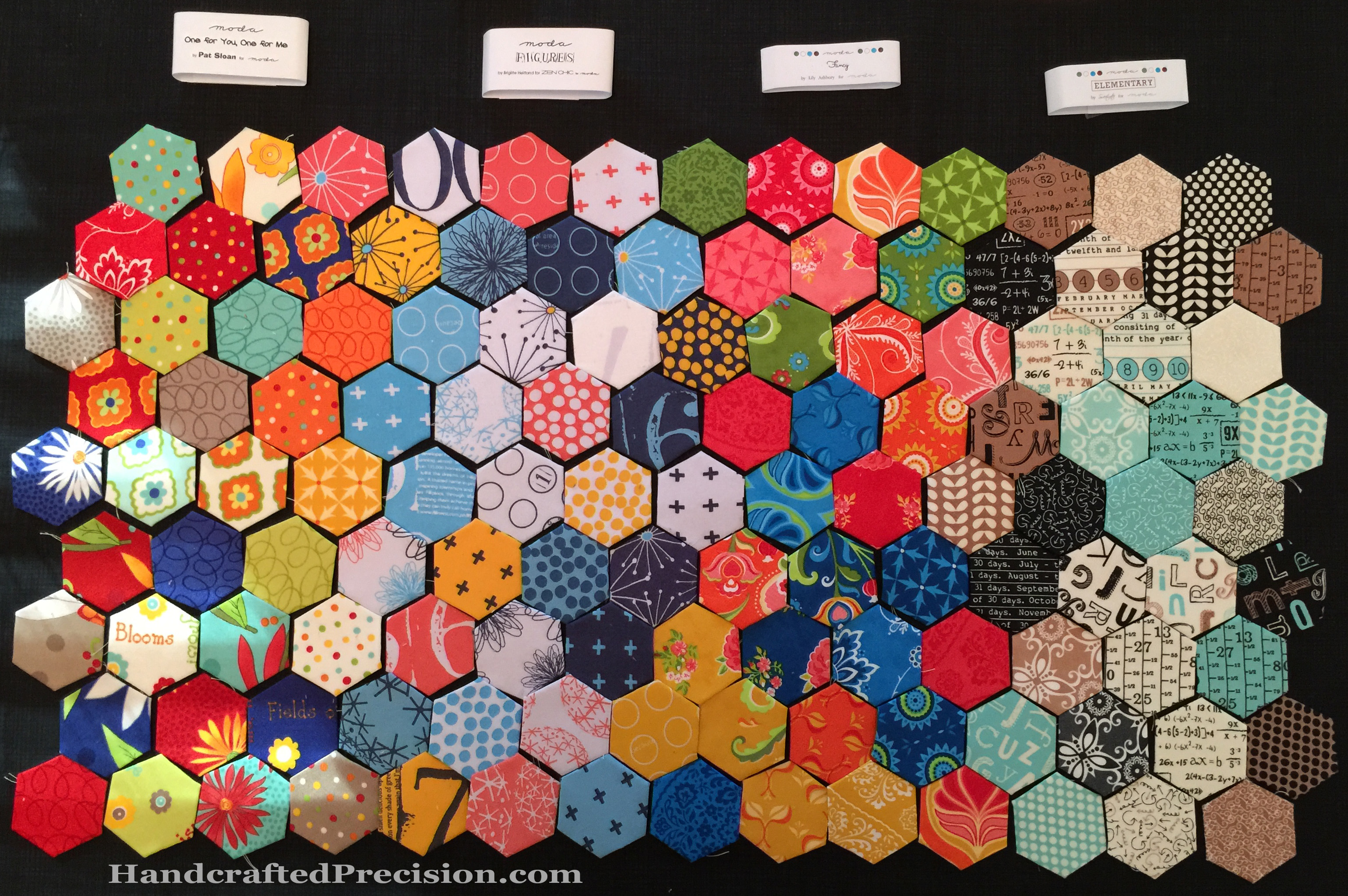 Four Charm Pack Hexagons HP