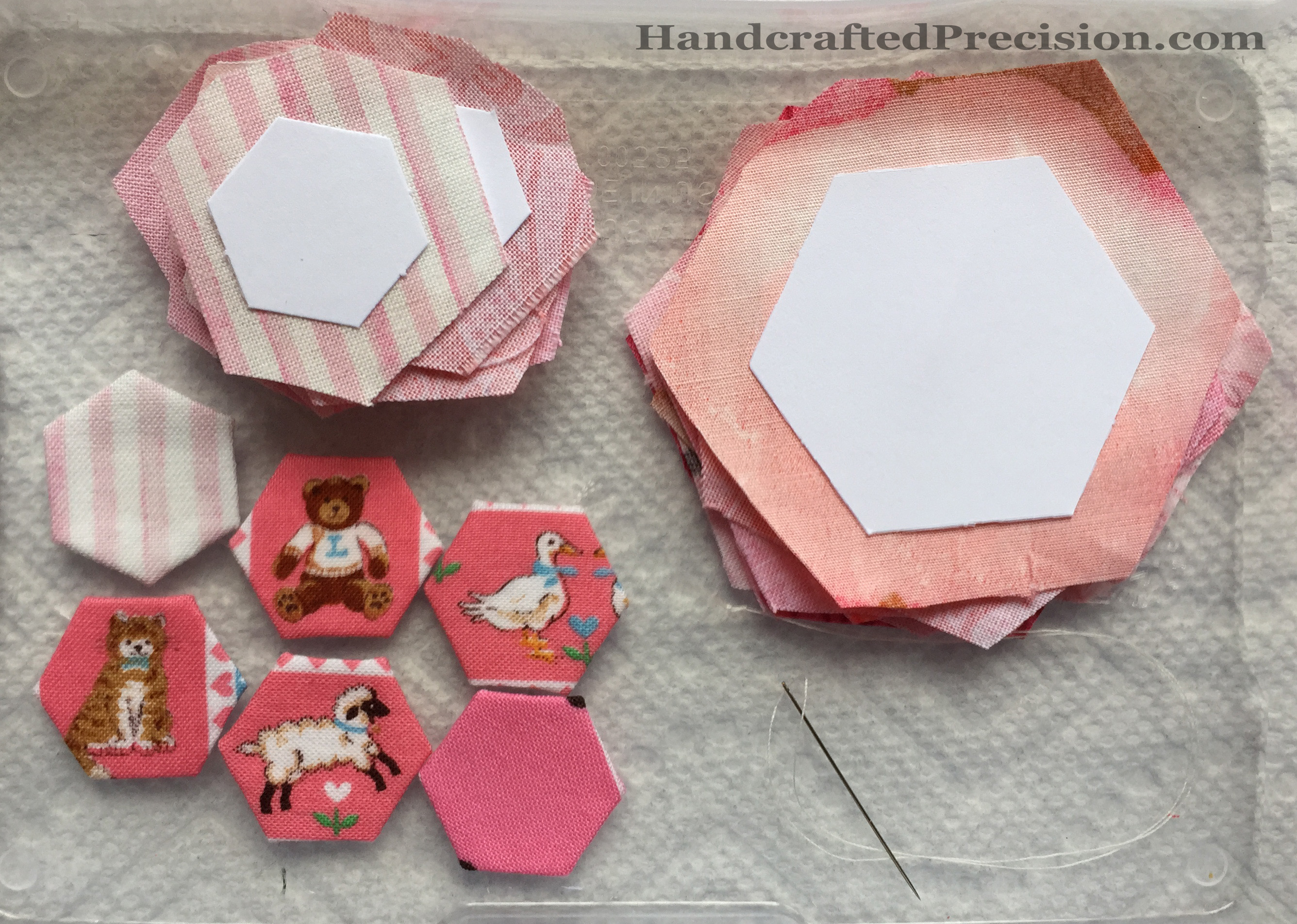 Pink Hexagons Cut HP
